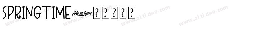 Springtime字体转换