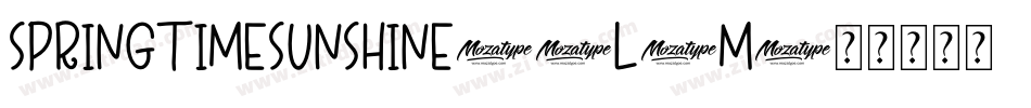 SpringtimeSunshine-1L0M字体转换