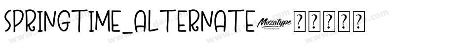 Springtime_Alternate字体转换