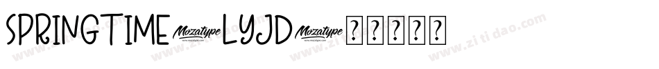 Springtime-LyjD字体转换
