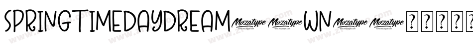 SpringtimeDaydream-8Wn2字体转换