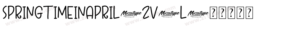 SpringtimeInApril-zV3l字体转换