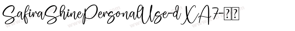 SafiraShinePersonalUse-dXA7字体转换