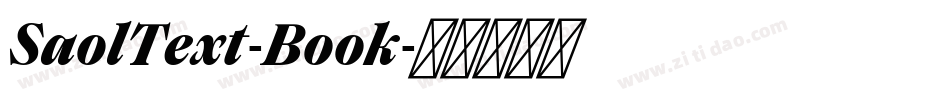SaolText-Book字体转换
