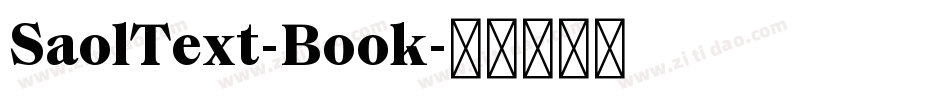 SaolText-Book字体转换