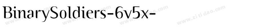 BinarySoldiers-6v5x字体转换
