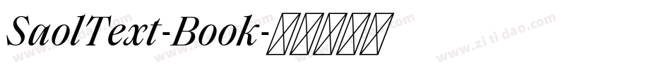 SaolText-Book字体转换
