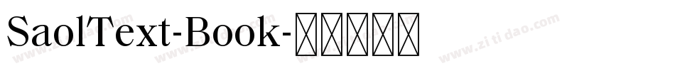 SaolText-Book字体转换