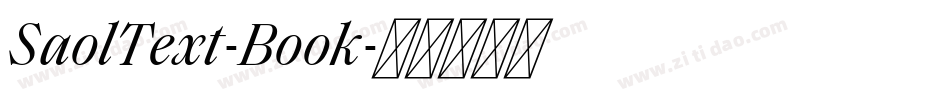 SaolText-Book字体转换