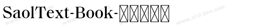 SaolText-Book字体转换
