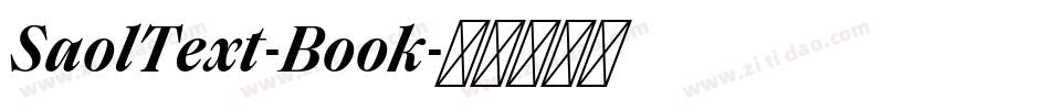 SaolText-Book字体转换