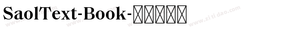 SaolText-Book字体转换