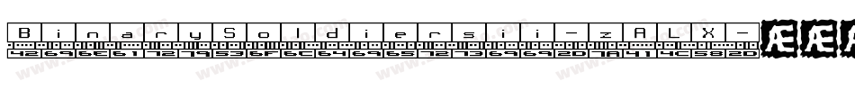 BinarySoldiersii-zALX字体转换