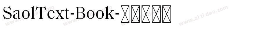 SaolText-Book字体转换