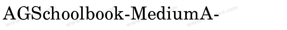 AGSchoolbook-MediumA字体转换