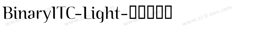 BinaryITC-Light字体转换