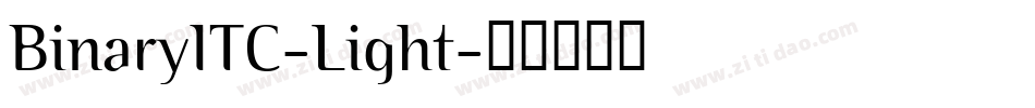 BinaryITC-Light字体转换