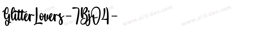 GlitterLovers-7BjO4字体转换