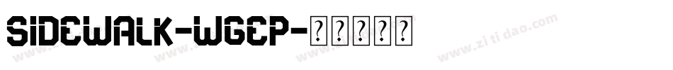 Sidewalk-wGeP字体转换