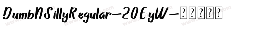 DumbNSillyRegular-2OEyW字体转换