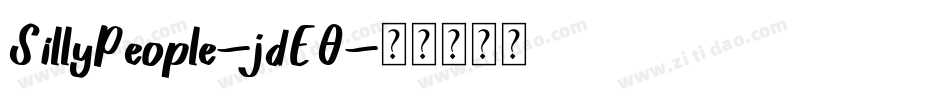 SillyPeople-jdE0字体转换