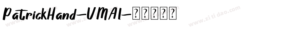 PatrickHand-VMAl字体转换
