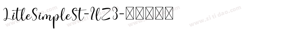 LitleSimpleSt-2lZ3字体转换
