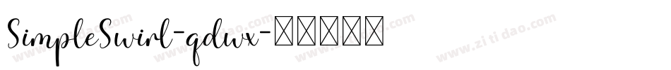 SimpleSwirl-qdwx字体转换