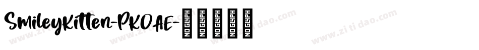 SmileyKitten-PKOAE字体转换