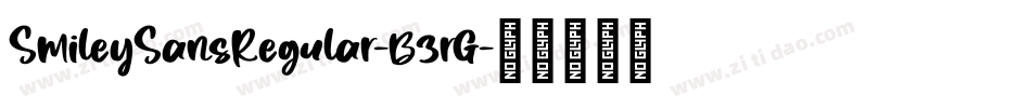 SmileySansRegular-B3rG字体转换