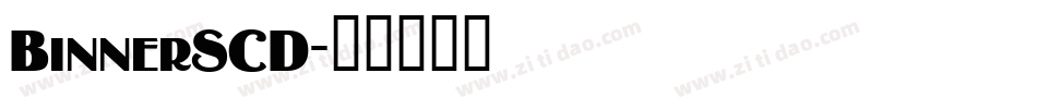 BinnerSCD字体转换