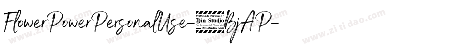 FlowerPowerPersonalUse-7BjAP字体转换