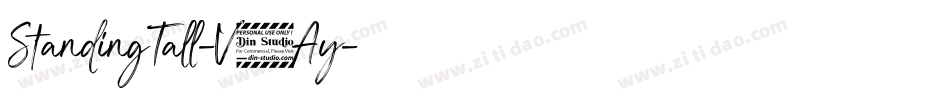 StandingTall-V7Ay字体转换 StandingTall-V7Ay字体转换