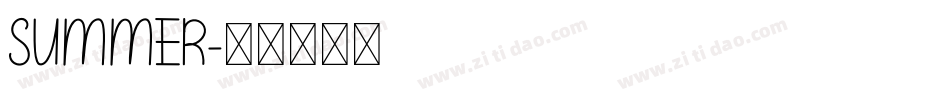 SUMMER字体转换
