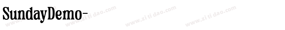 SundayDemo字体转换