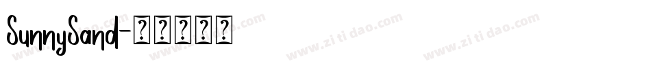 SunnySand字体转换