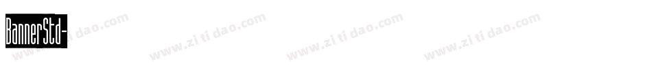 BannerStd字体转换