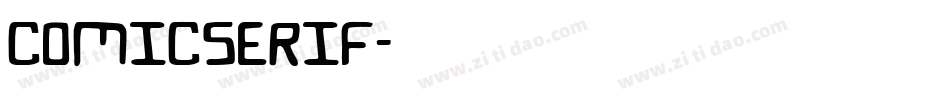 COMICSERIF字体转换