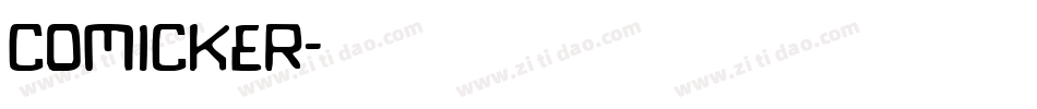 Comicker字体转换