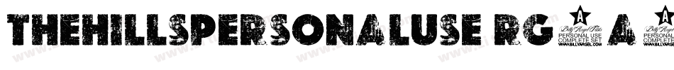 TheHillsPersonalUse-rg3A8字体转换