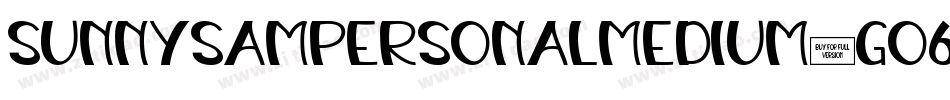 SunnysampersonalMedium-GO6xq字体转换