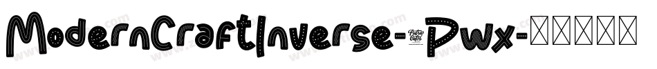 ModernCraftInverse-6Pwx字体转换