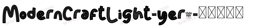 ModernCraftLight-yer3字体转换