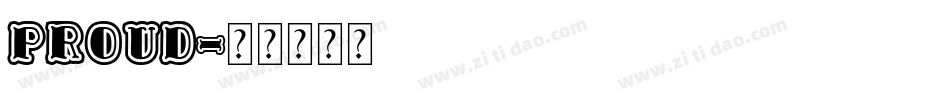 Proud字体转换