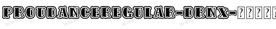ProudanceRegular-DRnx字体转换