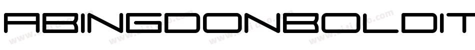AbingdonBoldItalic-9wDL字体转换