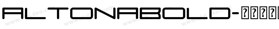 AltonaBold字体转换