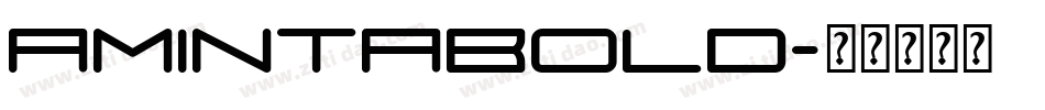 AmintaBold字体转换
