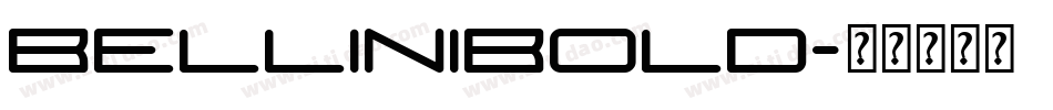 BelliniBold字体转换