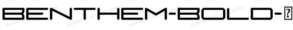 Benthem-Bold字体转换